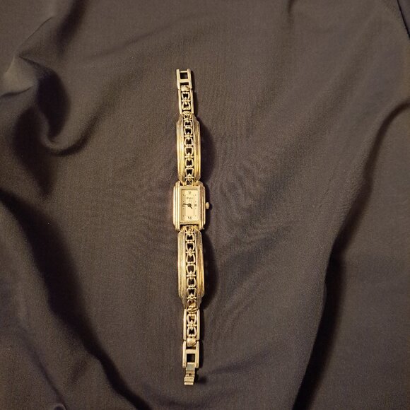 Brighton BERKELEY Watch Silver Plated Ornate Retired Rectangular Watch - Picture 1 of 7